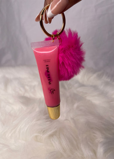 Keychain Lipgloss -Pink Petal