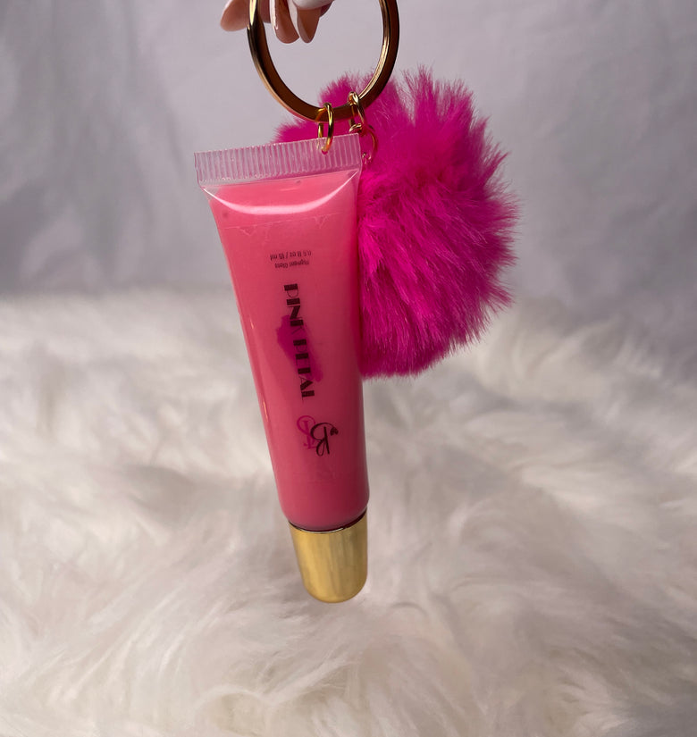 Keychain Lipgloss -Pink Petal