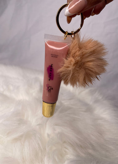 Keychain Lip Gloss -Nude Glow