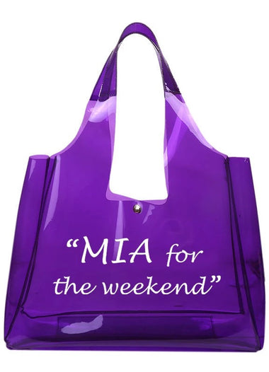 MIA for the weekend